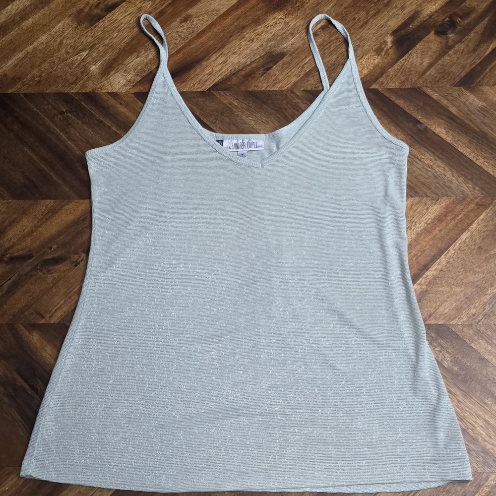 Jennifer Lopez Shimmering Light Green Camisole Size M